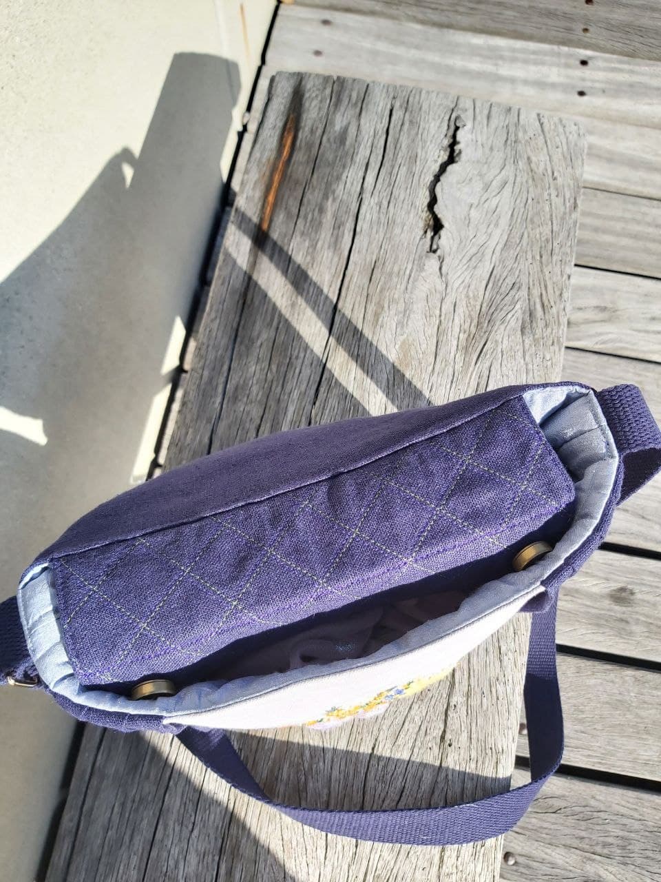 Indigo Embroidered Bag thumbnail 3