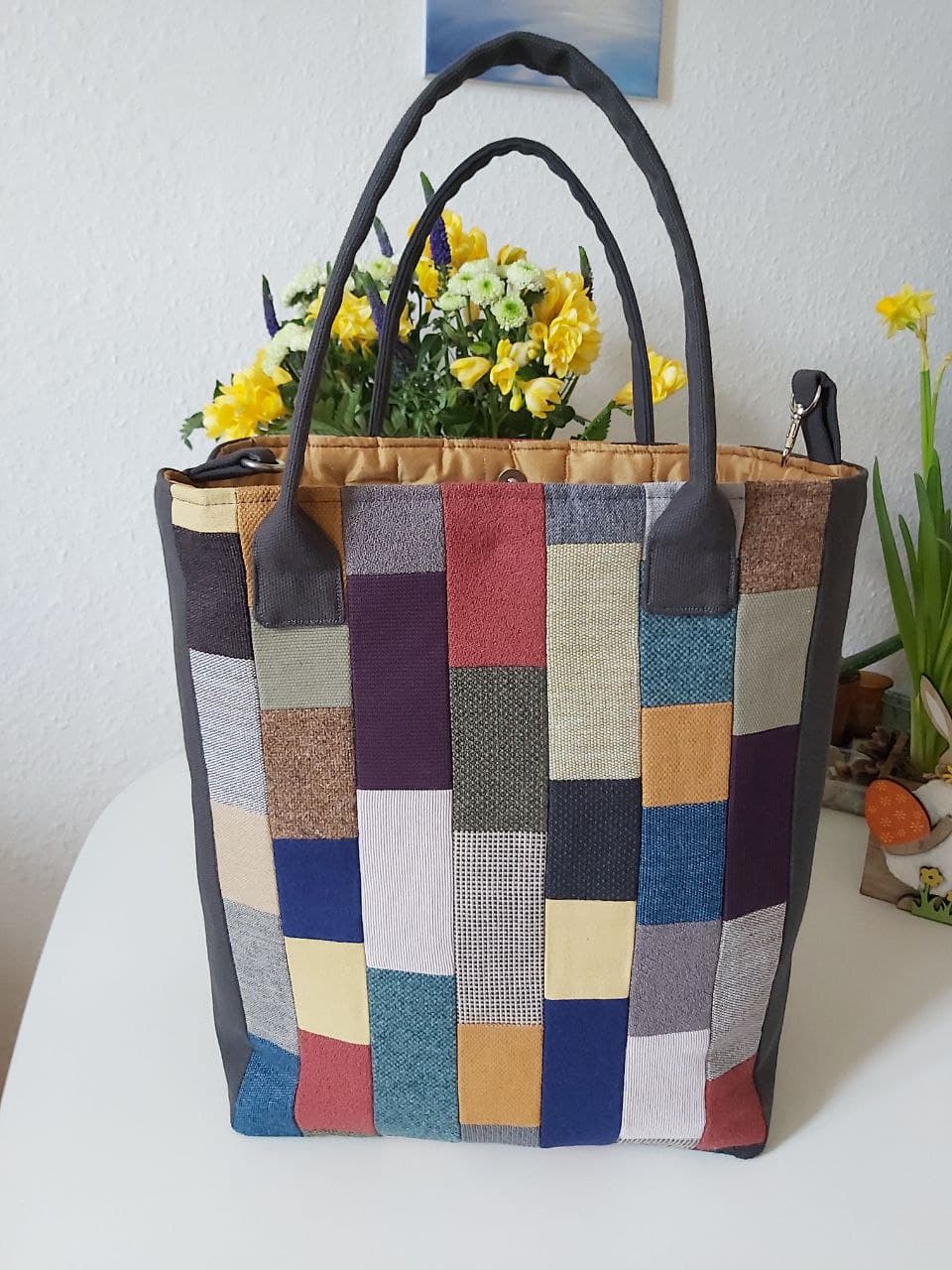 Handmade Colorful Tote Bag