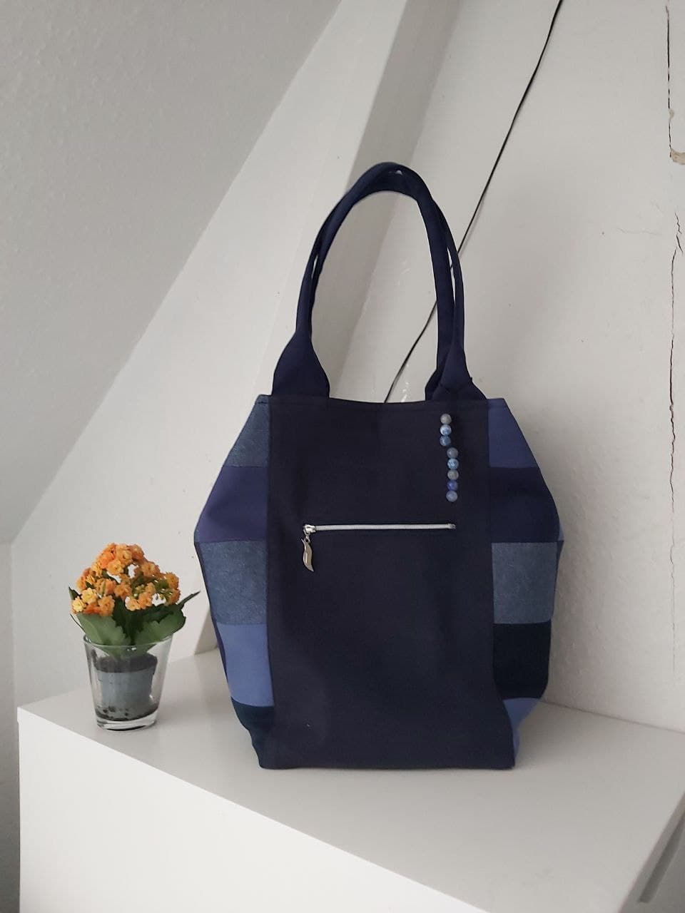 Handmade Blue Bag thumbnail 3