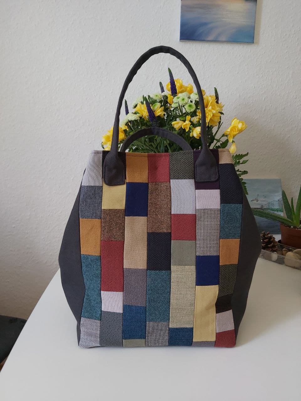Handmade Colorful Tote Bag thumbnail 3