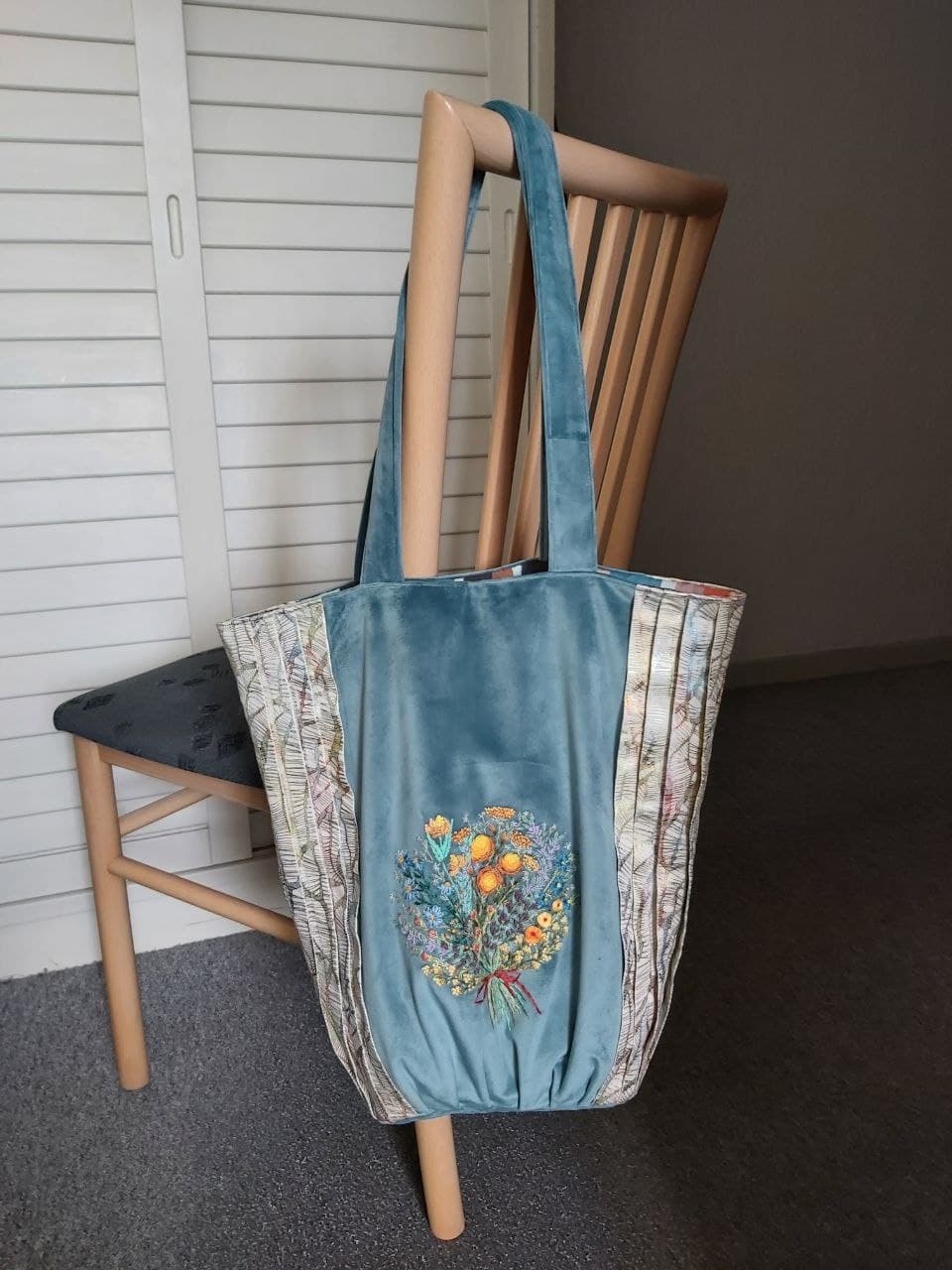 Handmade Light Blue Bag