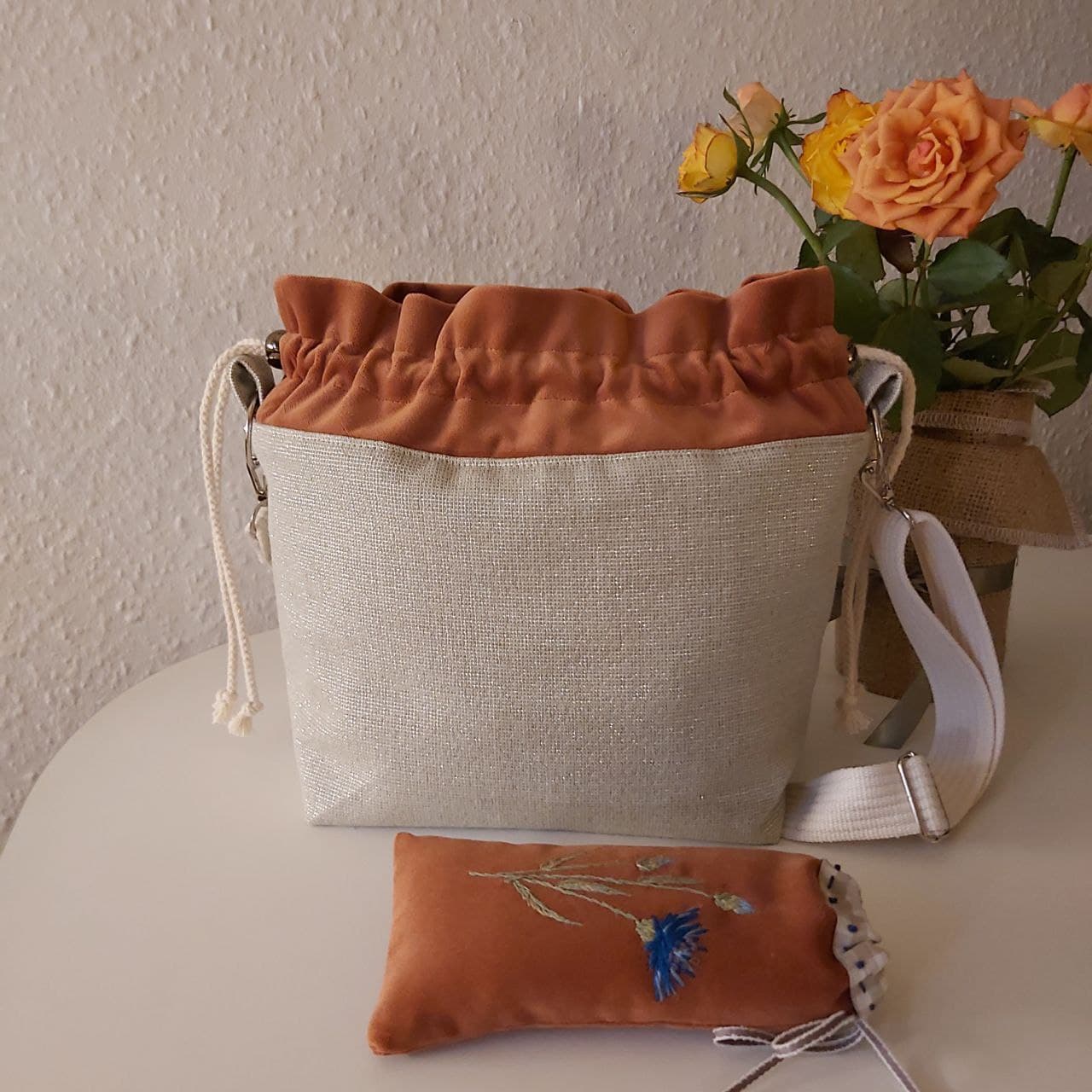 Handmade Orange Bag thumbnail 2